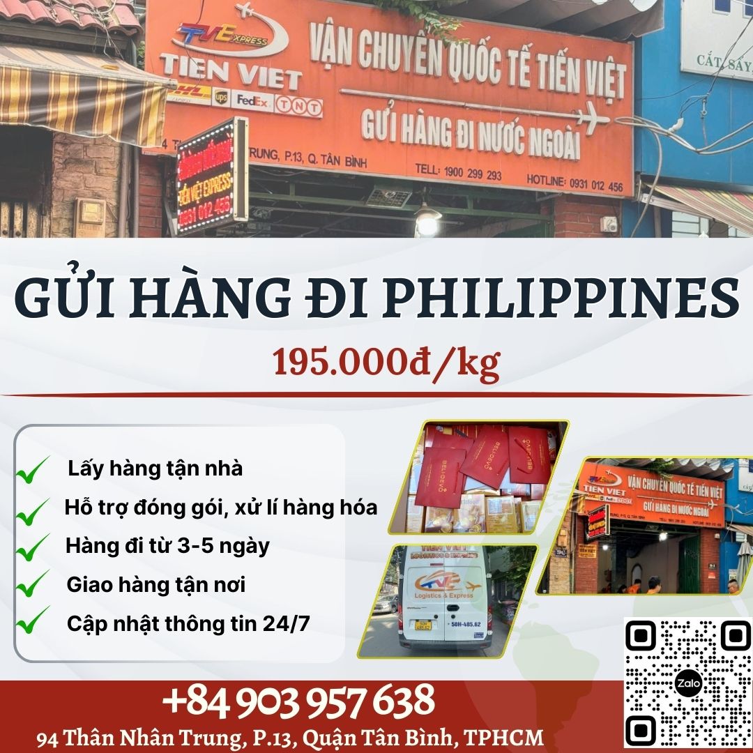 Gửi hàng đi Philippines - Tiến Việt Express